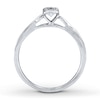 Thumbnail Image 3 of Previously Owned Diamond Promise Ring 1/15 ct tw 10K White Gold