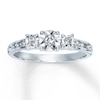 Thumbnail Image 0 of Previously Owned Diamond Promise Ring 1/10 ct tw Round-cut Sterling Silver