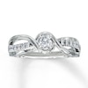 Thumbnail Image 0 of Previously Owned Engagement Ring 1/3 ct tw Round-cut Diamonds 10K White Gold