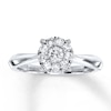 Thumbnail Image 1 of Previously Owned Diamond Engagement Ring 1/2 ct tw Round-cut 14K White Gold