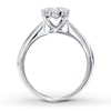 Thumbnail Image 2 of Previously Owned Diamond Engagement Ring 1/2 ct tw Round-cut 14K White Gold