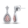 Thumbnail Image 1 of Previously Owned Neil Lane Earrings 1/3 ct tw Diamonds Sterling Silver & 14K Rose Gold