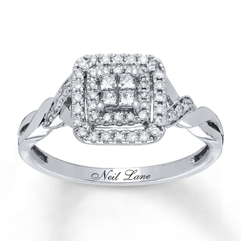 Main Image 1 of Previously Owned Neil Lane Designs Ring 1/3 ct tw Diamonds 14K White Gold