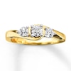 Thumbnail Image 1 of Previously Owned Three-Stone Diamond Ring 3/4 ct tw 10K Yellow Gold