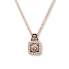 Thumbnail Image 0 of Previously Owned Le Vian Diamond Necklace 1/4 ct tw 14K Strawberry Gold