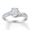 Thumbnail Image 1 of Previously Owned Diamond Promise Ring 1/5 ct tw 10K White Gold