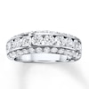 Thumbnail Image 1 of Previously Owned Diamond Anniversary Band 2 ct tw Round Ideal-cut 18K White Gold