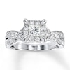 Thumbnail Image 1 of Previously Owned Diamond Engagement Ring 1 ct tw Princess-cut 14K White Gold