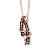 Thumbnail Image 1 of Previously Owned Le Vian Chocolate Diamond 3/8 cttw Necklace 14K Strawberry Gold