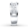 Thumbnail Image 3 of Previously Owned Men's Diamond Wedding Band 1 ct tw Round-cut 10K White Gold