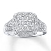 Thumbnail Image 0 of Previously Owned Diamond Ring 3/8 ct tw Round-cut 10K White Gold
