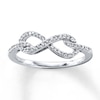 Thumbnail Image 0 of Previously Owned Diamond Infinity Ring 1/5 ct tw Round-cut 10K White Gold