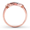 Thumbnail Image 2 of Previously Owned Diamond Infinity Ring 1/20 ct tw Round-cut 10K Rose Gold