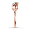 Thumbnail Image 3 of Previously Owned Diamond Infinity Ring 1/20 ct tw Round-cut 10K Rose Gold