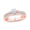 Thumbnail Image 1 of Previously Owned Diamond Bridal Set 1/8 ct tw Round-cut 10K Rose Gold