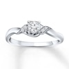 Thumbnail Image 1 of Previously Owned Diamond Promise Ring 1/5 ct tw 10K White Gold