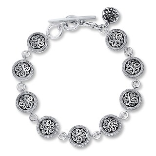 Previously Owned Lois Hill Bracelet 1/2 ct tw Diamonds Sterling Silver ...