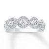 Thumbnail Image 1 of Previously Owned Diamond Anniversary Ring 3/4 ct tw Round-cut 14K White Gold