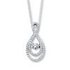 Thumbnail Image 1 of Previously Owned Unstoppable Love Diamond Necklace 1/2 ct tw 14K White Gold