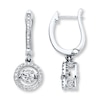 Thumbnail Image 0 of Previously Owned Earrings 1 ct tw Diamonds 14K White Gold