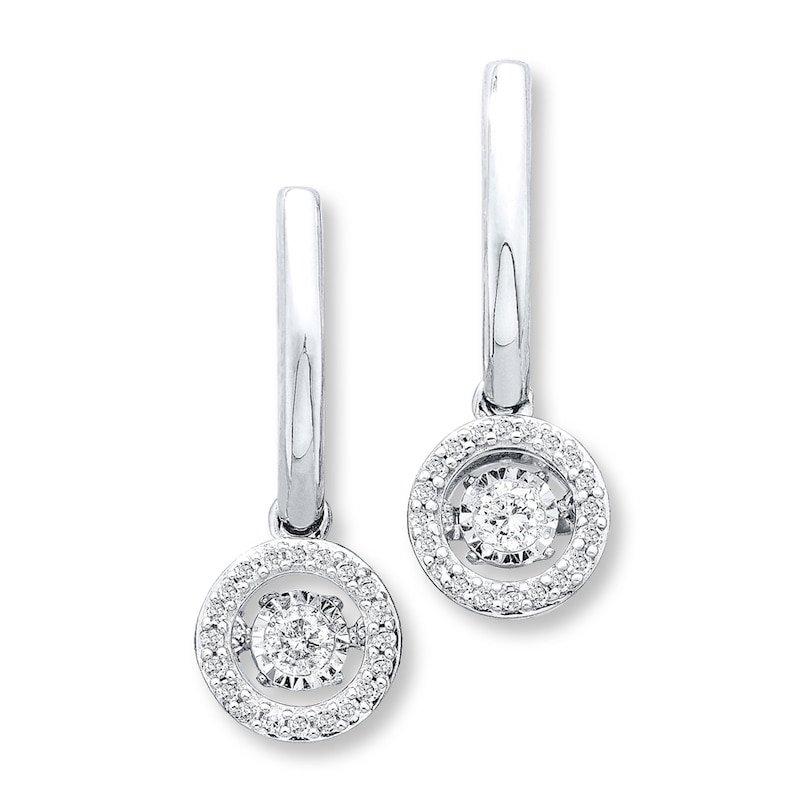 Main Image 1 of Previously Owned Earrings 1/2 ct tw Diamonds 14K White Gold