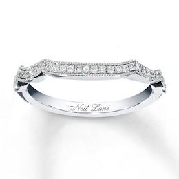 Previously Owned Neil Lane Wedding Band 1/8 ct tw Diamonds 14K White Gold