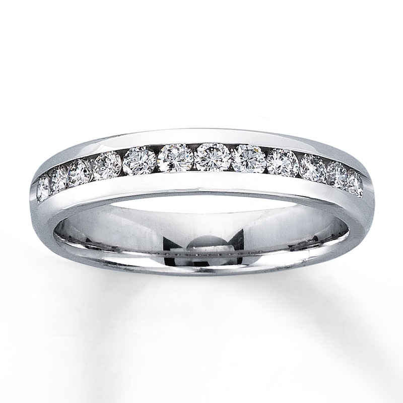 Main Image 1 of Previously Owned Anniversary Band 1/2 ct tw Round-cut Diamonds 14K White Gold