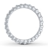 Thumbnail Image 2 of Previously Owned Diamond Anniversary Eternity Ring 1 ct tw Round-cut 14K White Gold - Size 6