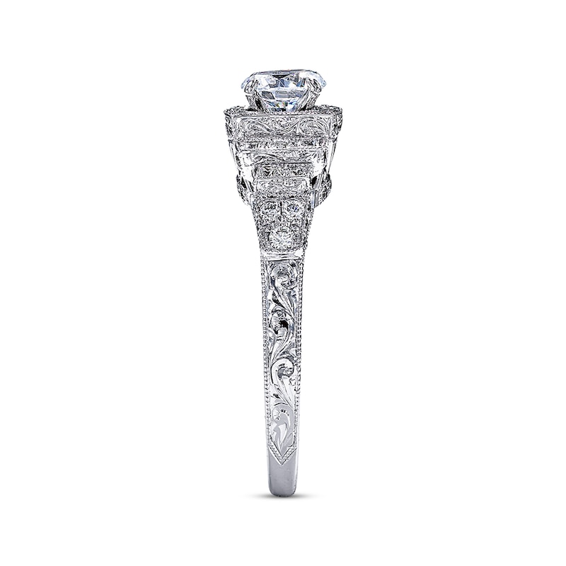 Main Image 3 of Previously Owned Neil Lane Diamond Engagement Ring 1-1/6 ct tw Round-cut 14K White Gold