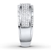 Thumbnail Image 3 of Previously Owned Men's Diamond Wedding Band 1/2 ct tw 10K White Gold