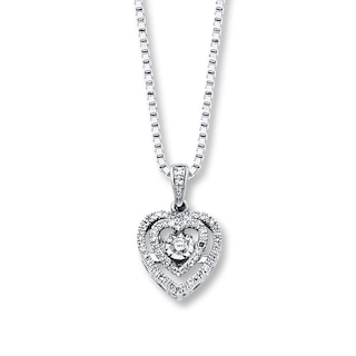 Previously Owned Unstoppable Love 1/4 ct tw Necklace 10K White Gold | Kay