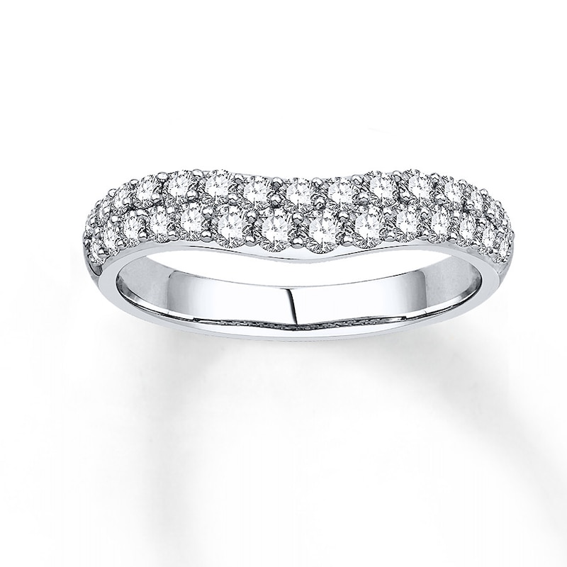 Main Image 1 of Previously Owned Diamond Anniversary Band 3/4 ct tw Round-cut 14K White Gold