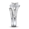 Thumbnail Image 2 of Previously Owned Diamond Bridal Set 1-7/8 ct tw Princess/Round 14K White Gold