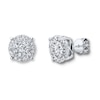 Thumbnail Image 1 of Previously Owned Diamond Earrings 1 carat tw Round-cut 14K White Gold