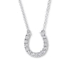 Thumbnail Image 0 of Previously Owned Diamond Necklace 1/20 ct tw Round-cut Sterling Silver