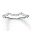 Thumbnail Image 1 of Previously Owned Diamond Wedding Band 1/10 ct tw Round-cut 14K White Gold - Size 9.75