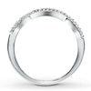 Thumbnail Image 2 of Previously Owned Diamond Wedding Band 1/10 ct tw Round-cut 14K White Gold - Size 9.75