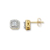 Thumbnail Image 1 of Previously Owned Diamond Earrings 1/4 ct tw Princess & Round 10K Yellow Gold