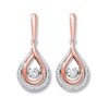 Thumbnail Image 0 of Previously Owned Diamonds in Rhythm 1/3 ct tw Earrings 10K Two-Tone Gold