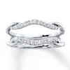 Thumbnail Image 0 of Previously Owned Enhancer Ring 1/5 ct tw Round-cut Diamonds 14K White Gold - Size 4.5