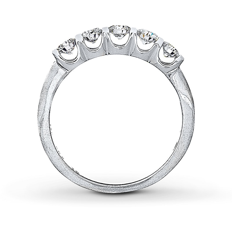 Main Image 2 of Previously Owned THE LEO Diamond Band 5/8 ct tw Round-cut 14K White Gold - Size 10