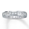 Thumbnail Image 1 of Previously Owned THE LEO Anniversary Band 1 ct tw Princess-cut Diamonds 14K White Gold - Size 4.75