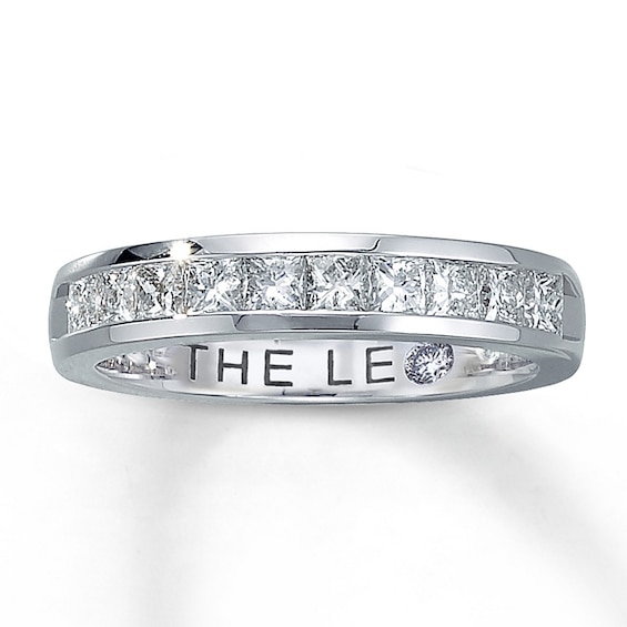 Previously Owned THE LEO Anniversary Band 1 ct tw Princess-cut Diamonds 14K White Gold - 4.75