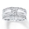 Thumbnail Image 3 of Previously Owned Diamond Enhancer Ring 1/4 ct tw Round-cut 14K White Gold