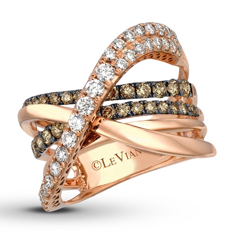 Previously Owned Le Vian Chocolate Diamonds 1-1/5 ct tw Ring 14K Strawberry Gold