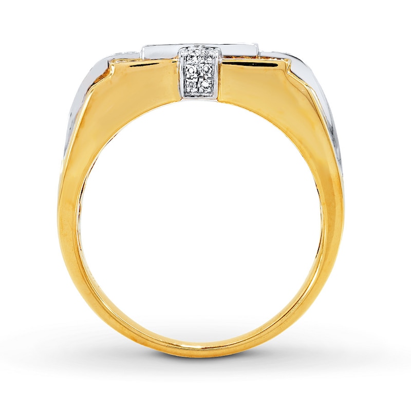 Previously Owned Men's Diamond Ring 5/8 ct tw 10K Two-Tone Gold | Kay