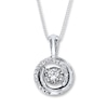 Thumbnail Image 1 of Previously Owned Unstoppable Love 1/3 ct tw Necklace 10K White Gold 18&quot;