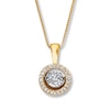 Thumbnail Image 0 of Previously Owned Unstoppable Love 1/4 ct tw Necklace 10K Yellow Gold