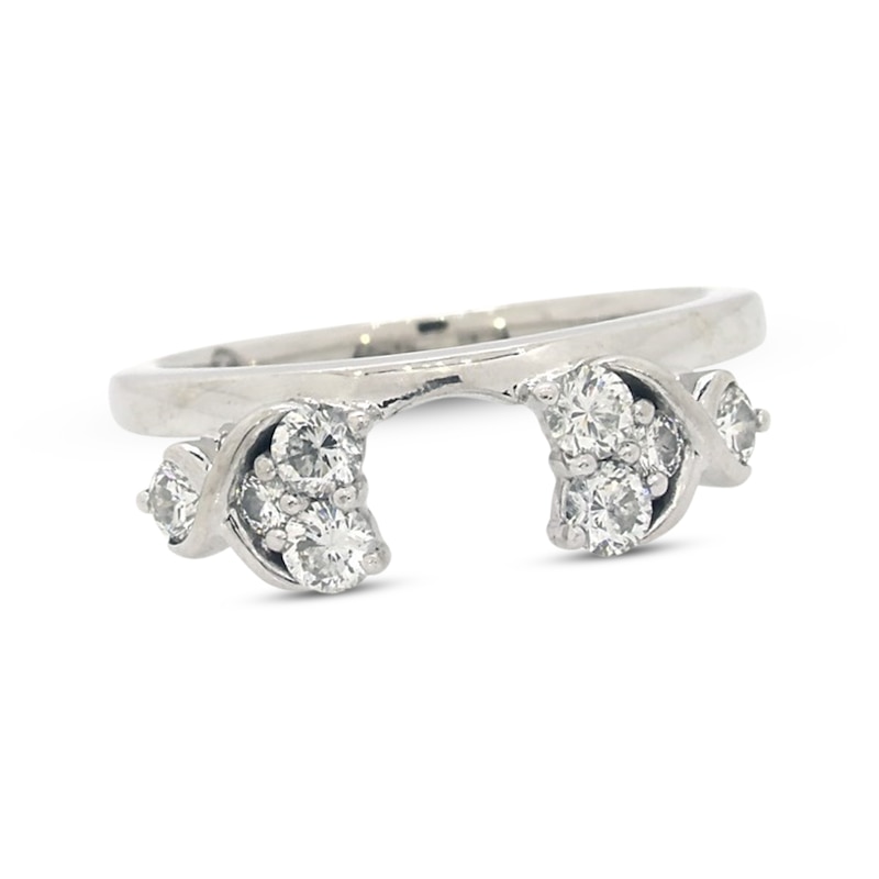 Main Image 1 of Previously Owned THE LEO Diamond Wrap Ring 1/2 ct tw Round-cut 14K White Gold