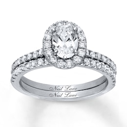 Previously Owned Neil Lane Bridal Set 1-3/4 ct tw Diamonds 14K White Gold